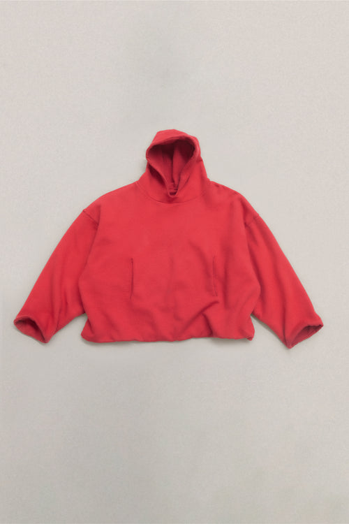DOUBLE LAYERED TRIBUTE RED HOODIE