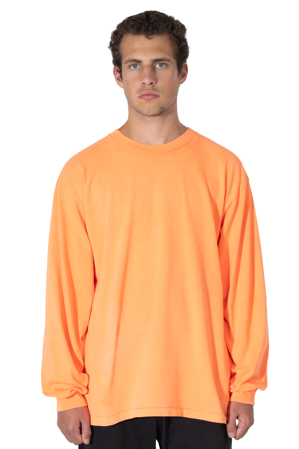 Adidas yeezy calabasas long sleeves tee neon orange on sale