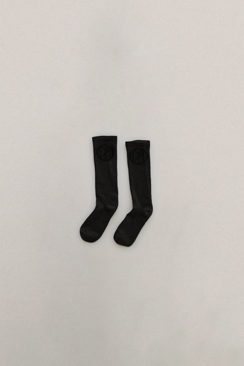 Charcoal Printed Socks 2-Pack