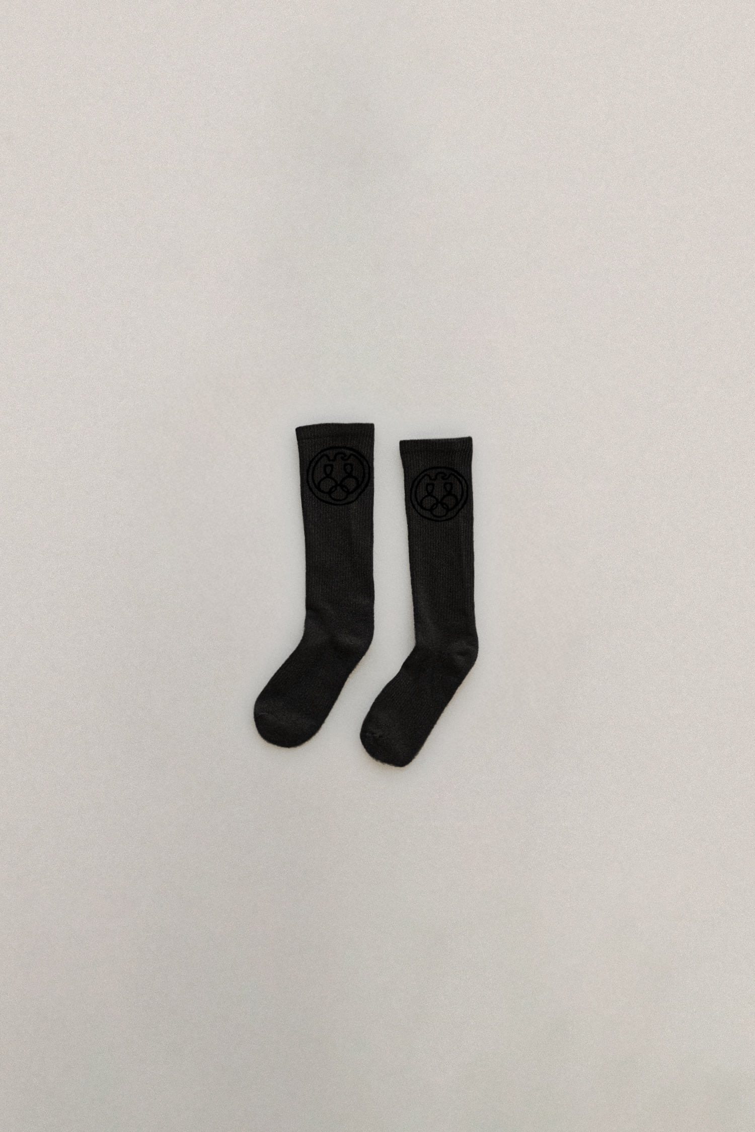 Charcoal Printed Socks 2-Pack
